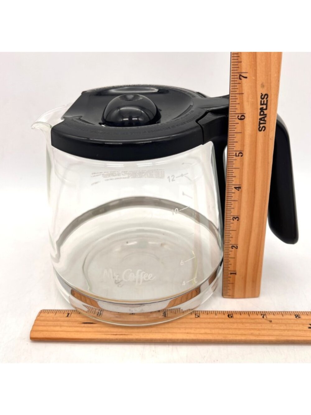 Mr. Coffee Replacement 12-Cup Glass Carafe With Black Handle For Coffee Makers - Picture 8 of 9
